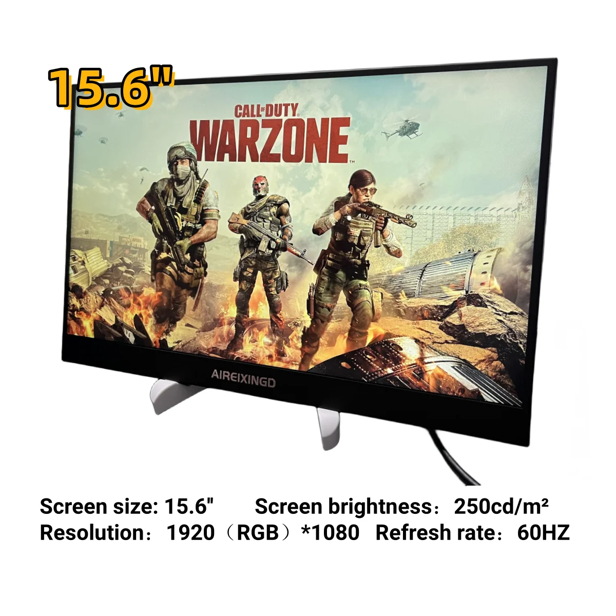 Monitor Portatile Da 15.6 Pollici Fhd 1920*1080 Gaming Da Viaggio Schermo Da 15.6 "Per Interruttore Del Telefono Portatile Ps4 Ps5 Xbox Macbook