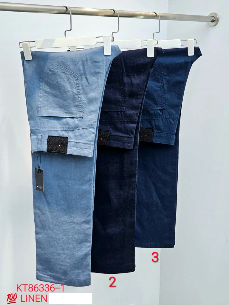 

BILLIONAIRE OECHSLI Pants Linen thin men 2024 Spring Summer New fashion Breathable Straight high quality Trousers size 31-40