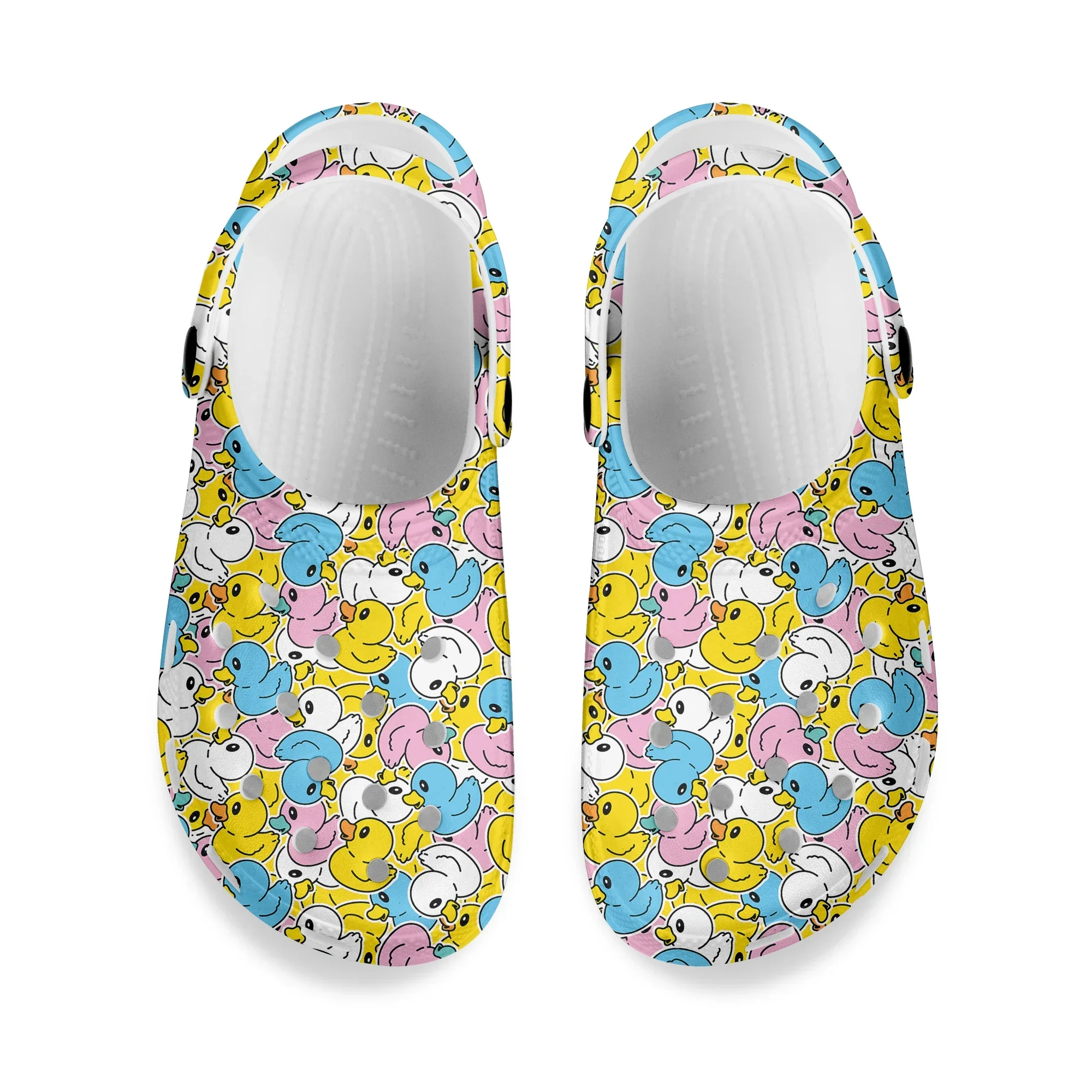 

Cartoon Duck Graphic Home Clogs Custom Water Shoes Mens Womens Teenager Shoe Garden Clog Fashion Casual Beach Hole Slippers