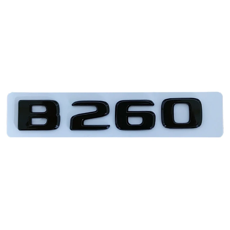3d ABS Chrome Black Logo B180 B160 B220 B260 B200 Emblem Badge Car Trunk Letters Sticker For B Class W245 W246 Accessories