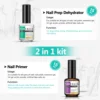 COSCELIA Nail Primer and Dehydrator for Acrylic Nails No Burn Fast Air Dry Nail Prep Dehydrator and Strength Primer Set 8/15ml 4