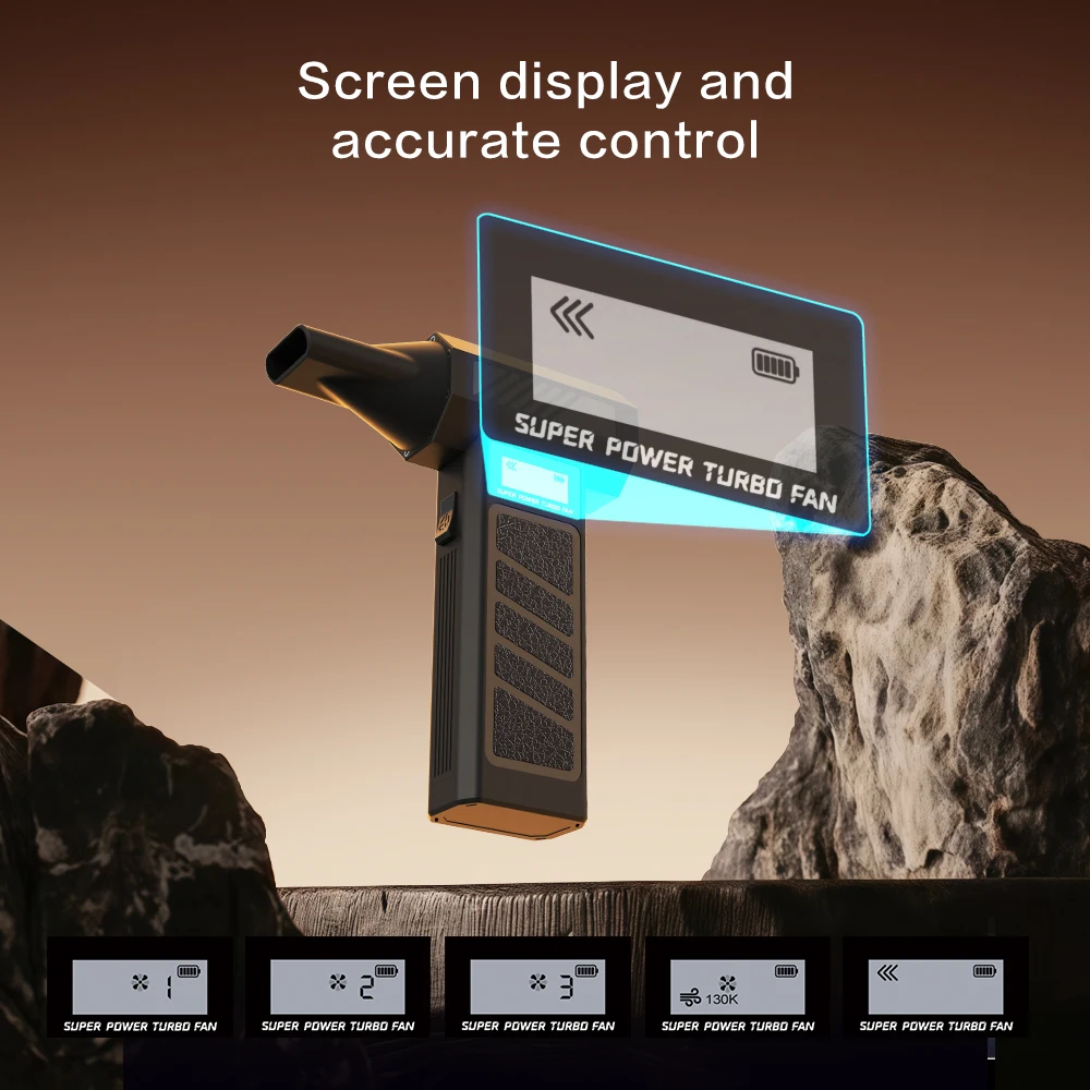 Powerful Turbo Jet Blower with LED Lighting for Industrial Use