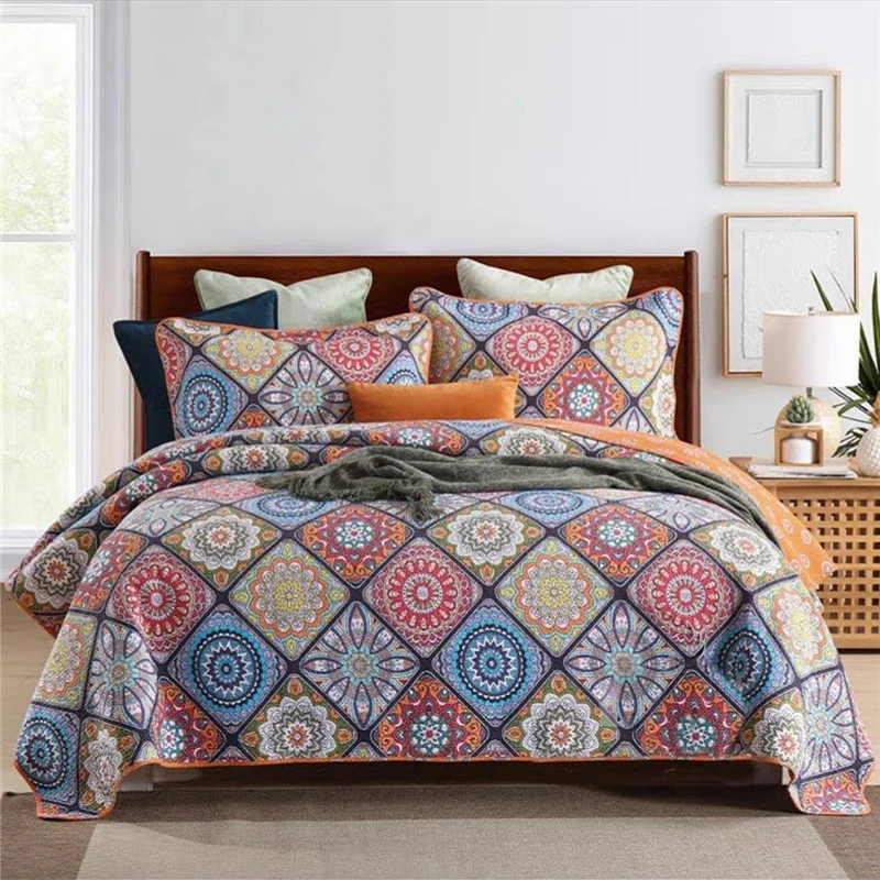 ��ư ��Ʈ ħ�뺸 ��Ʈ �Ƹ޸�ĭ ��Ÿ�� ħ�뺸 �̺� ���� ���, Cubrecam ħ�� Ŀ�� Colcha ���� �̺� ħ�� ��Ʈ 3 �ǽ�