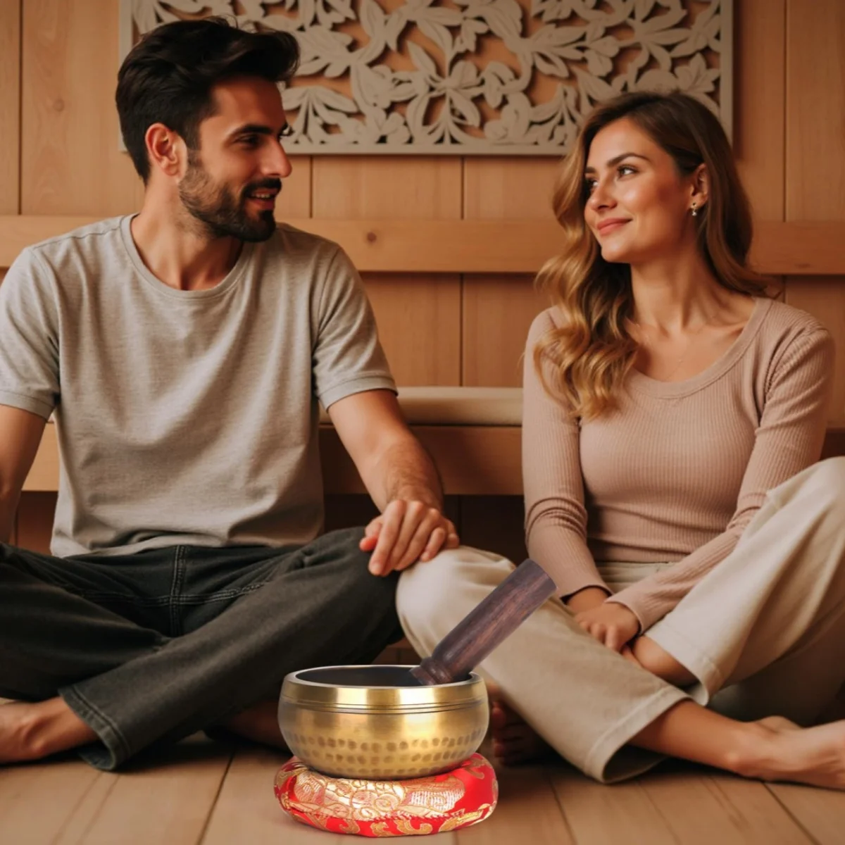 Tibetan Singing Bowl Set 6 Specs Options Sound Bowl Meditation Bowl Unique Gift Helpful for Meditation Yoga Stress Relief 6