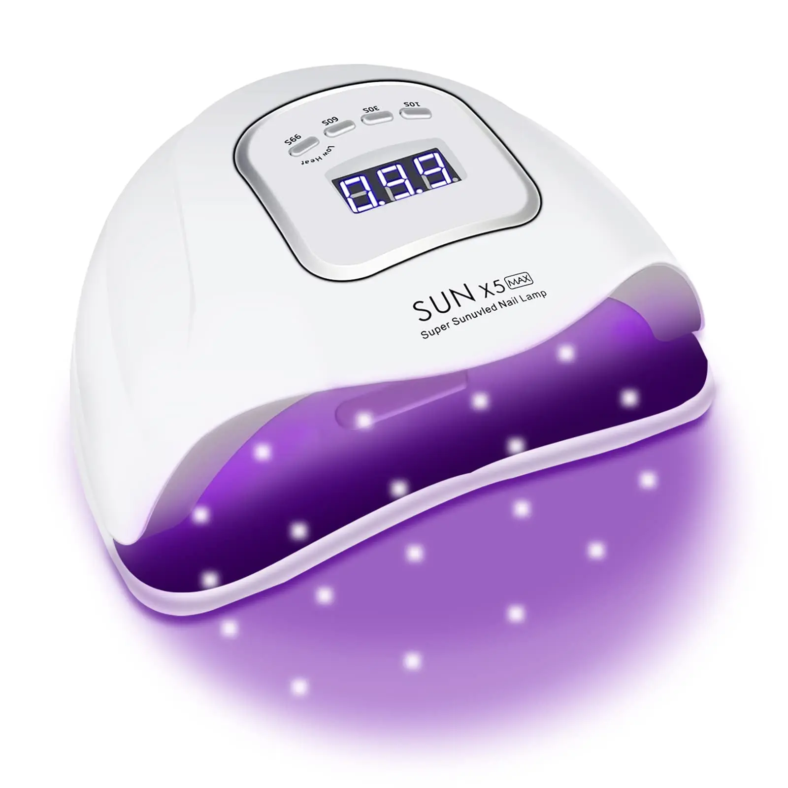 LULAA UV LED 네일 램프, 120W 전문 네일 드라이어 젤 광택제 라이..