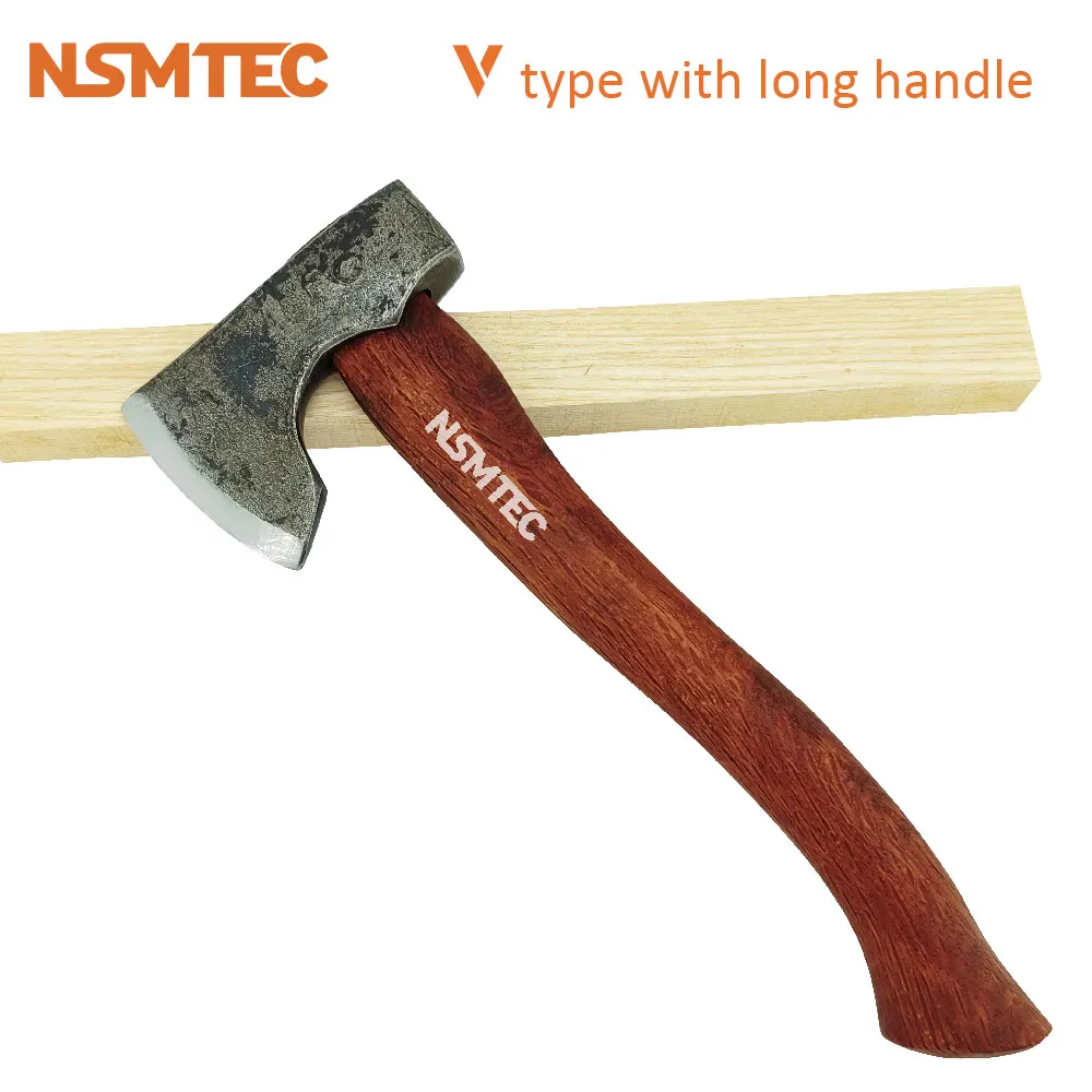 Outdoor Camping Wildlife Hatchet Multi-Purpose Chopping Wooden Handle Forest Splitting Axe For Cutting