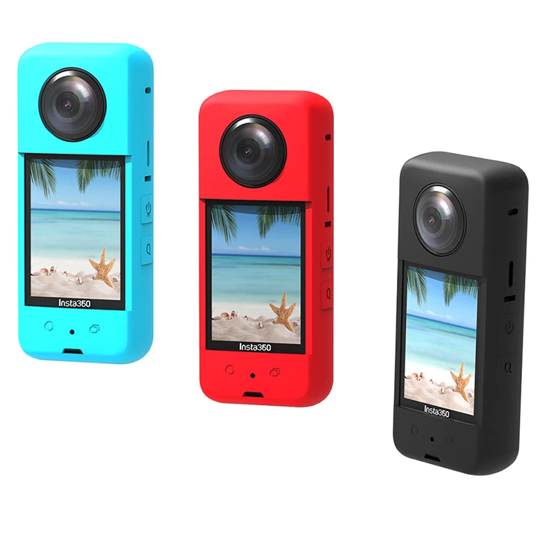 Insta360 X3 용 실리콘 보호 쉘 바디 실리콘 커버, 카메라 보호 케이스 액션 카메라 액세서리