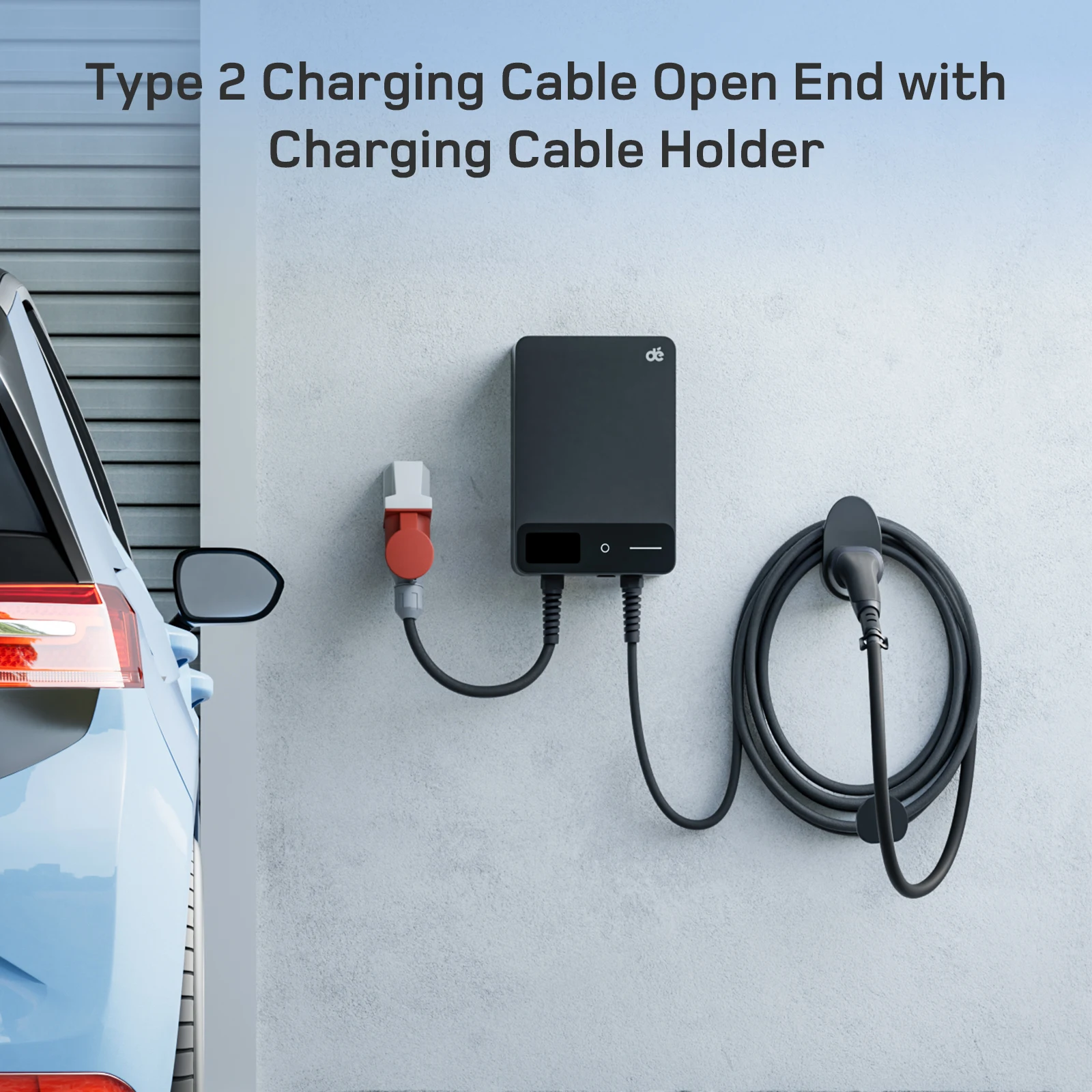 Coolladen Tipo 2 Cavo Di Ricarica Per Auto Elettrica 22KW 32A 3 Fasi Caricatore Ev Con Borsa Da Trasporto Compatibile Con Qualsiasi Auto Elettrica