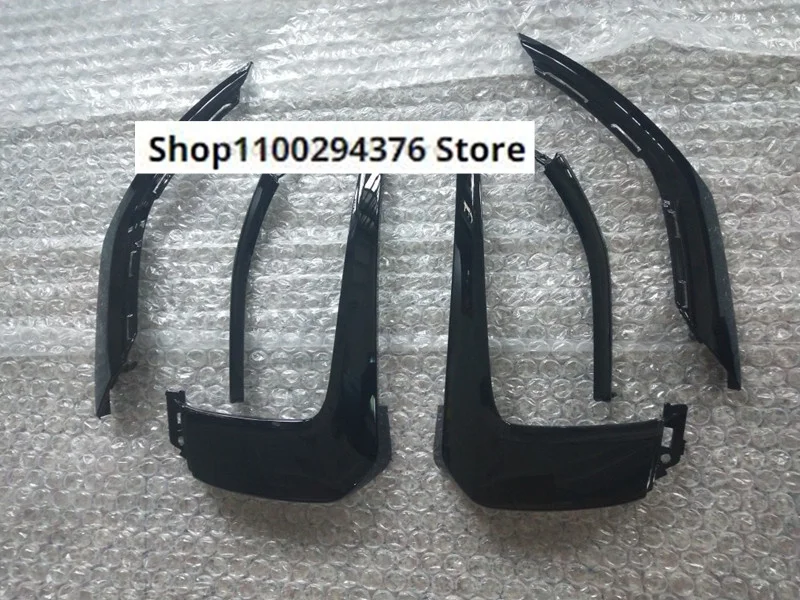 

for Mitsubishi Outlander 2016-2021 Car ABS piano black front bumper trim front grille front bumper trim Car Styling