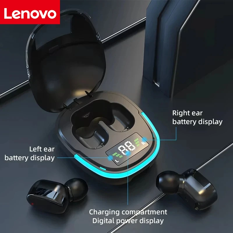 Lenovo G9S TWS Bluetooth Earphones Sport Headphones Touch Control HiFi Stereo Sound Waterproof In-Ear Game Headset With Mic