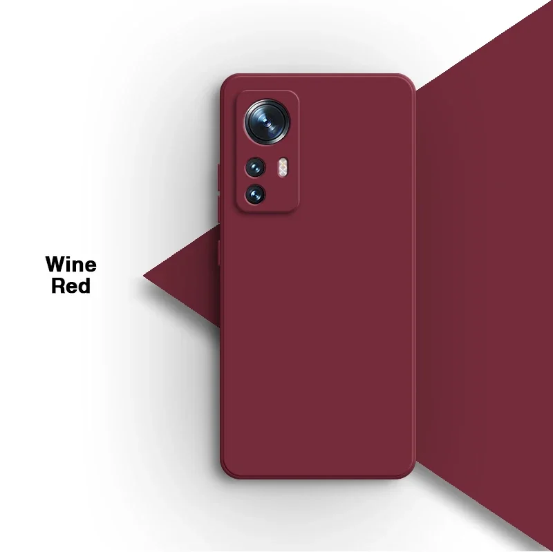 Sleek Solid Square Liquid Silicone Phone Case