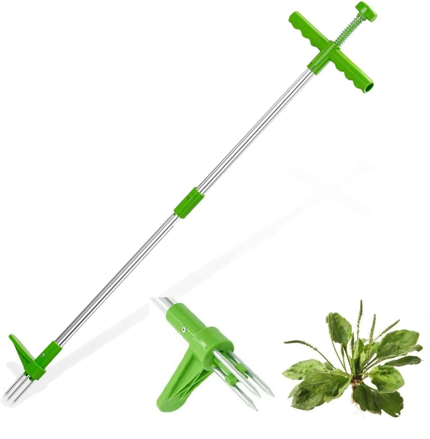 

Hot Sale Manual Garden Lawn Long Handled Aluminum Stand Up Weed Extractor Portable Root Remover Tool