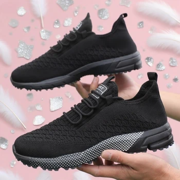 أحذية الجري للنساء أحذية رياضية خفيفة الوزن قابلة للتنفس في الهواء الطلق للنساء مصممة بشبكة رياضية برباط للتدريب الرياضي 5