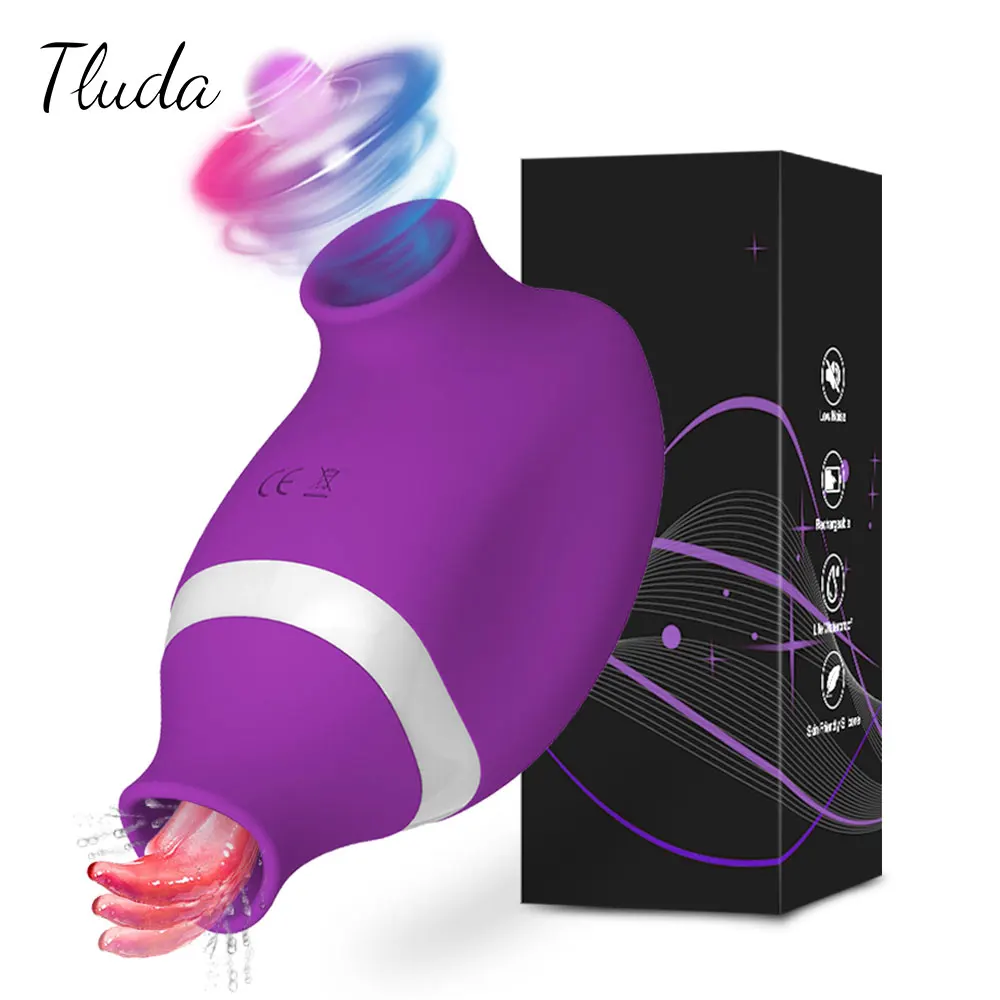 2-in-1-Klitoris-Stimulator, Klitoris-Sauger, Brustwarzen, Vibrator für Frauen, Saugen, Zunge lecken, weiblicher Masturbator, Sexspielzeug für Frauen