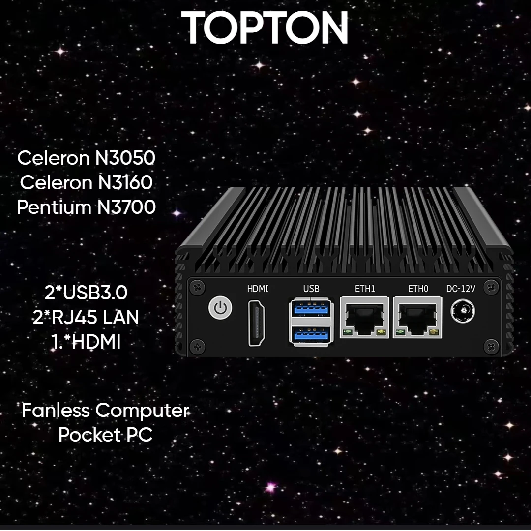 Factory 6W Ultra X86 Mini Pc Pentium N3700 N3160 Quad Core Computer Senza Ventola Industriale Pocket Pc Gpio Dual Gigabit Lan 2 Xusb3.0