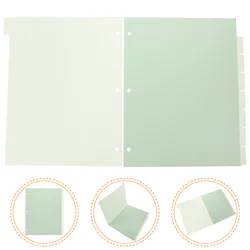 8pcs Plastic Binder Dividers The Notebook Binder Dividers Tabs Loose-leaf Page Markers