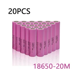 Premium 18650 Lithium Rechargeable Battery - 3.7V 2000mAh, 100% Original (20PCS)