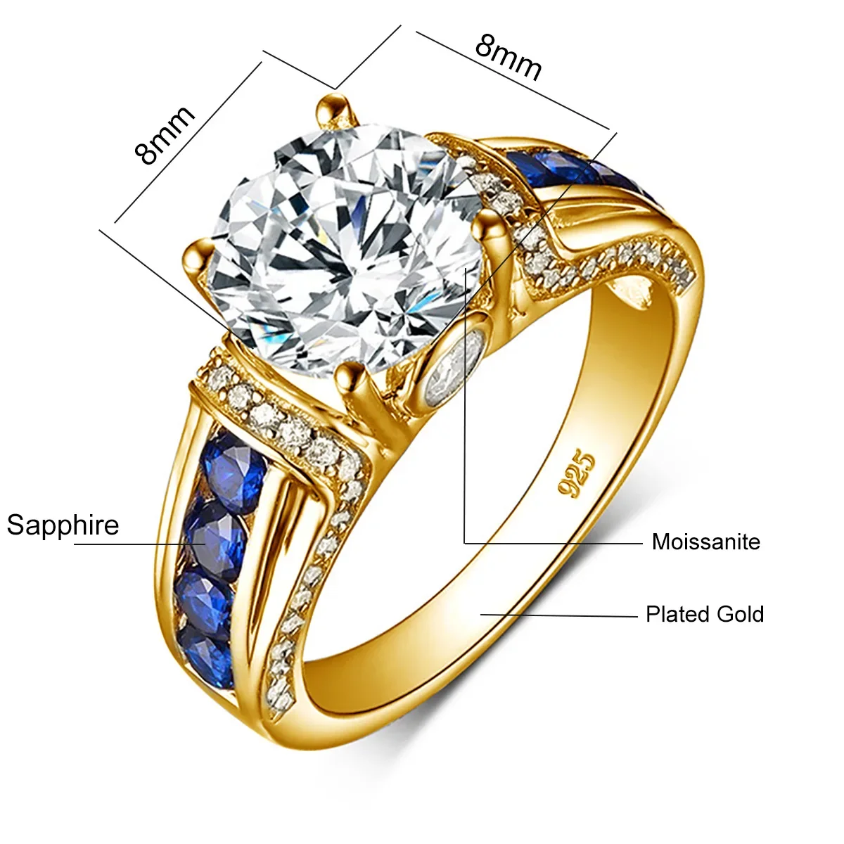 Moissanite Sapphire