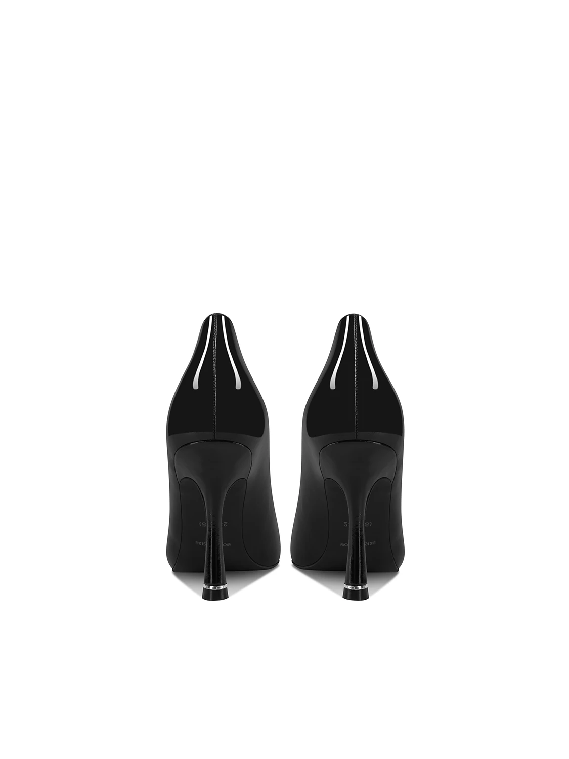 Autumn New Women's High Heels Black Patent Leather Versatile Square Heel Trend Women's Shoes 4