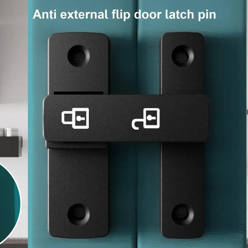 Barn Door Lock Gate Latches for Sliding Doors Heavy Duty 180 Degree Shed Closets Window Door Latch Plug Baby Safety Latch