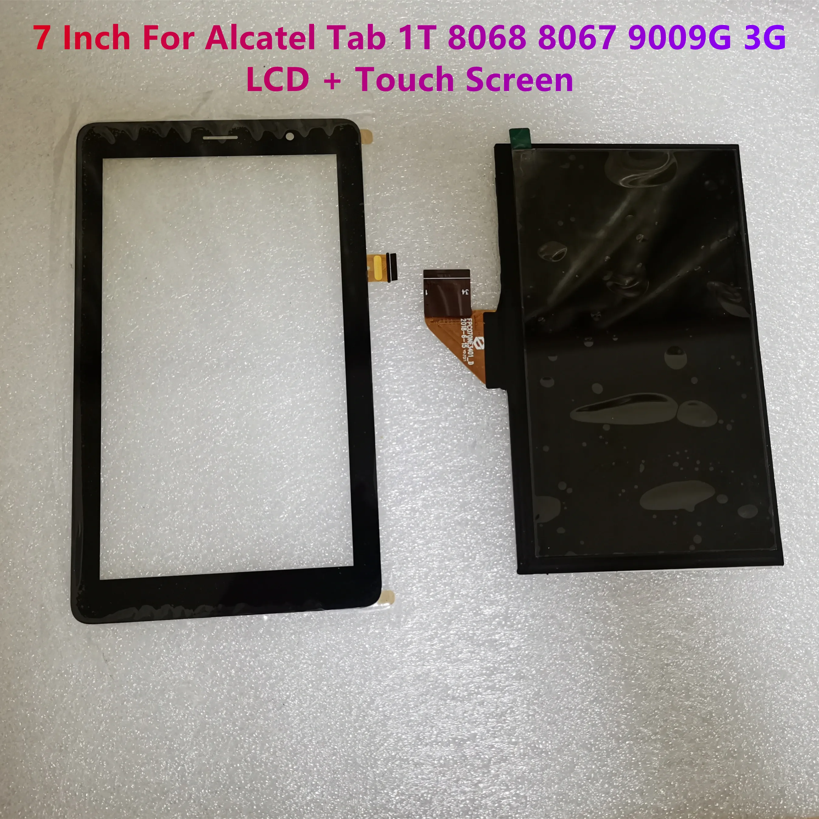 Display Lcd e Conjunto de Tela Sensível ao Toque 7.0 Apto para Alcatel Tab 1t 8068 8067 9009g 3g Pixi Kid 8068 Fpc070ne3401 _ d Novo