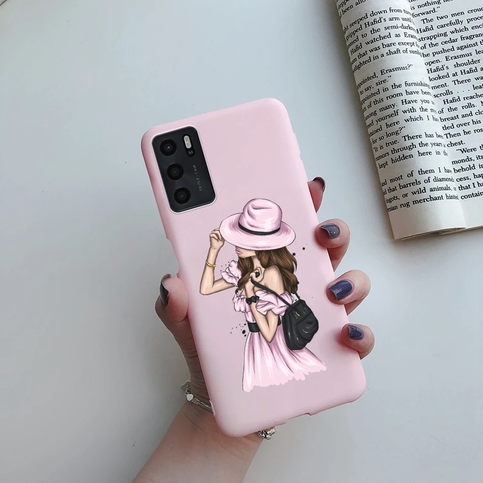 For OPPO A16 A16S 2021 Case Beauty Girls Painted Phone Case For OPPOA16 A 16 CPH2269 A54S 4G CPH2273 Soft Cover Protect Bumper cases for oppo cases