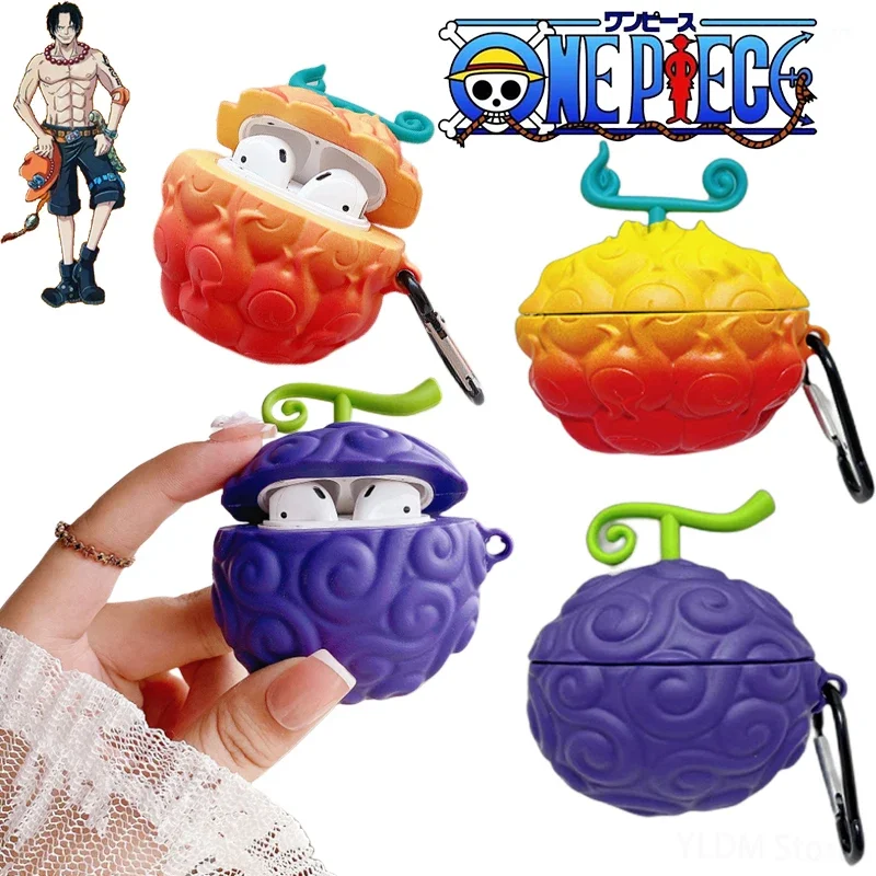 One Piece Devil Fruits Silicone Cover Case for Apple Airpods Pro