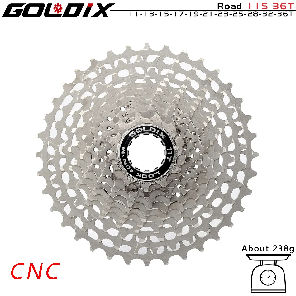 Free Shipping GOLDIX Ultralight 11/12 Speed ROAD Bicycle Cassette