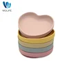 Baby Safe Silicone Sucker Dining Plate Love Shape Cartoon Children Dishes Suction Toddle Training Tableware Baby Feeding Plate 1
