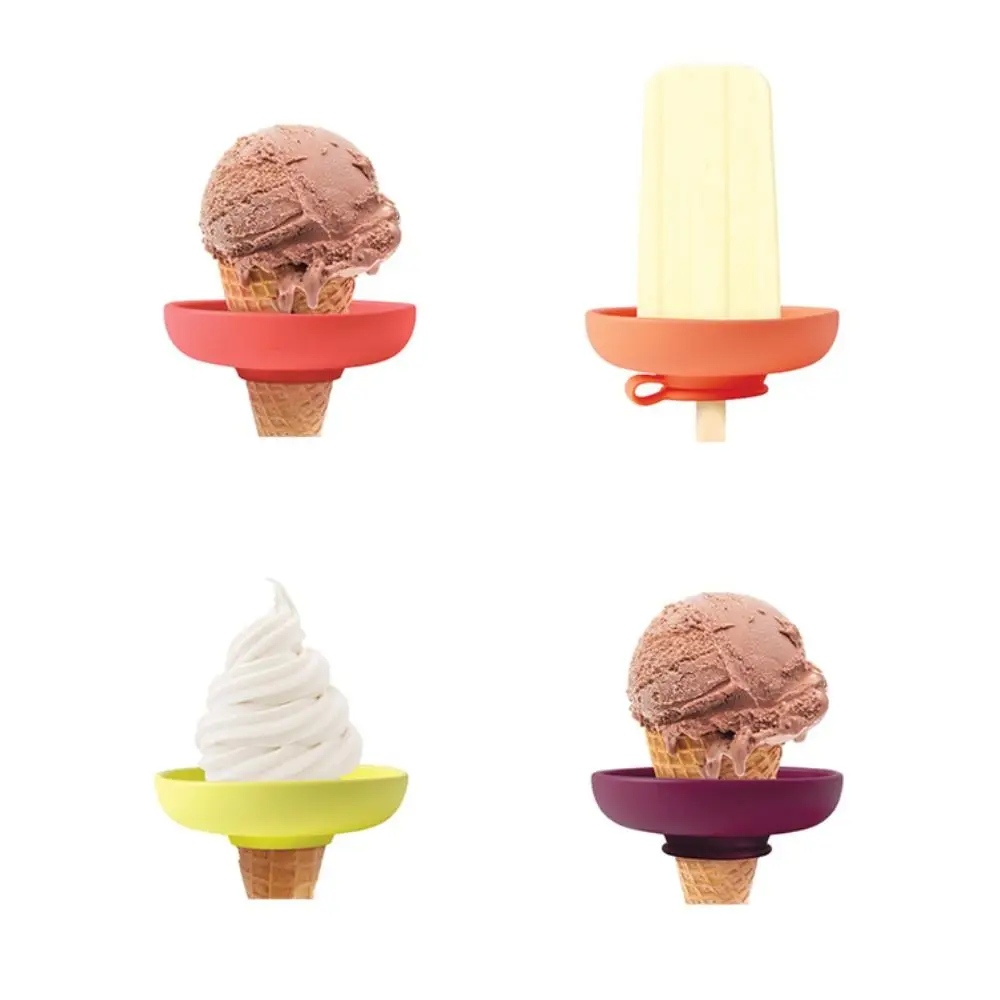 Drip Free Popsicle Holder Rack Anti-flow Ice Cream Bracket Anti-drip Tray Reusable Portable Popsicle Protectors Kids popsicle rack
