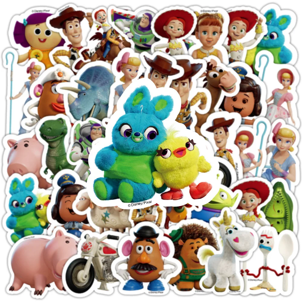 

10/30/50pcs Disney Anime Toy Story Cartoon Stickers Decals Kids Toys Laptop Phone Scrapbook Luggage Car Cute Decoration Sticker