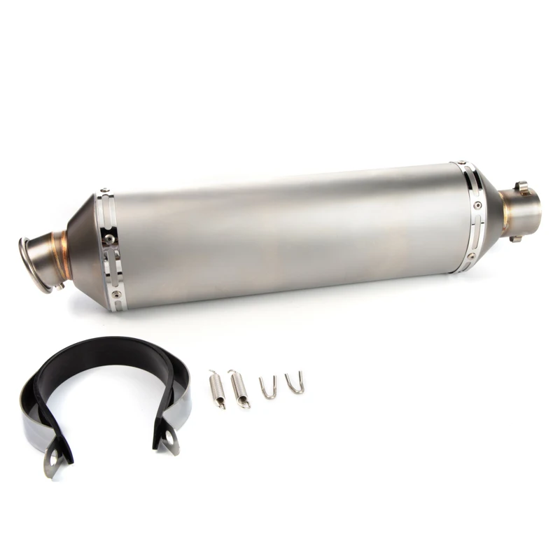 

36-51mm Universal Motorcycle Exhaust Muffler 560mm Long Pipe escapes para moto For Kawasaki Z1000 Tmax530 Nmax pcx125 FZ6