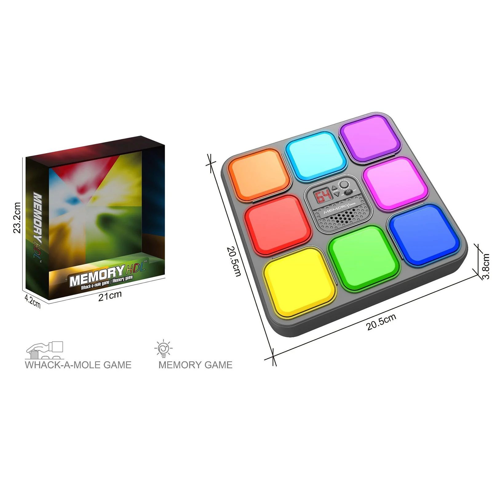 Fun Electronic Memory Game Electronic Repeat Color Memorizing Training Learning Travel Toy With Music Light For Kids Gifts 6+ 6