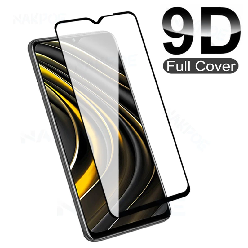 9D Full Cover Tempered Glass For Xiaomi Poco M2 M3 M4 M5 Pro M5S Screen Protector POCO X3 X4 NFC X2 F2 F3 F4 GT Protection Film_voghion.com