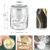100/300mL Mini Electric Garlic Chopper USB Charging Ginger Masher Machine Sturdy Durable Chili Vegetable Crusher Kitchen Tool 5
