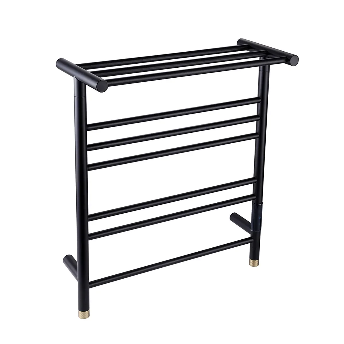 Carbon fiber intelligent electric towel rack household bathroom heating drying rack floor electric towel