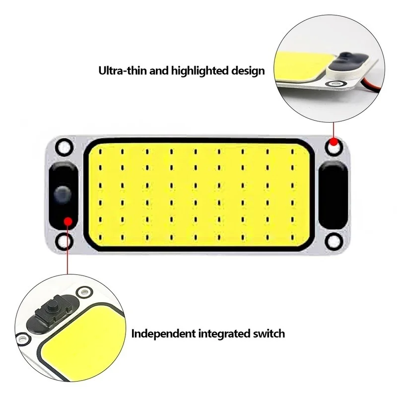 

54 LED 12V 24V Switch Control Lighting Car Reading Light High Brightness Cab Roof Panel Light Car Truck Roof Interior Lighting