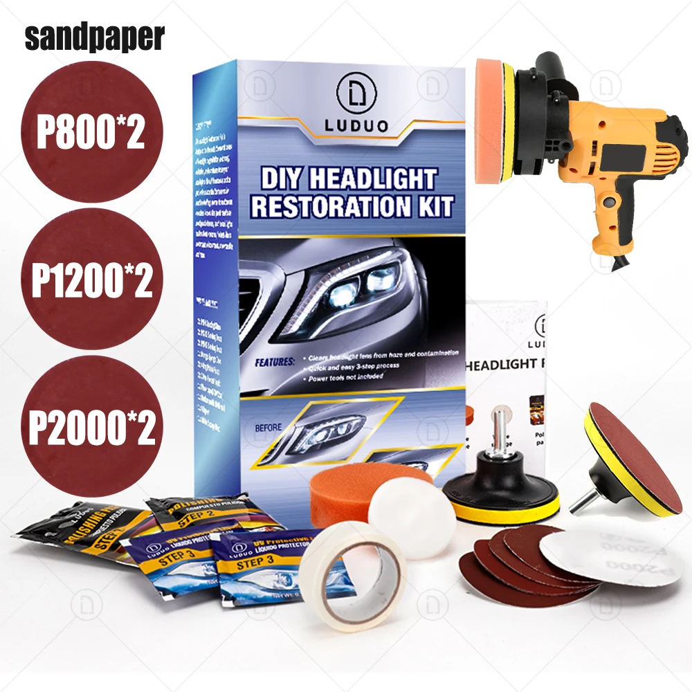 Car Headlight Repair Polishing Kits Restoration Polish Paste Head Light Cleaning Lamp Coating Anti-scratch Maintenance Liquid car scratch remover car polishing kit car glass cleaning kit