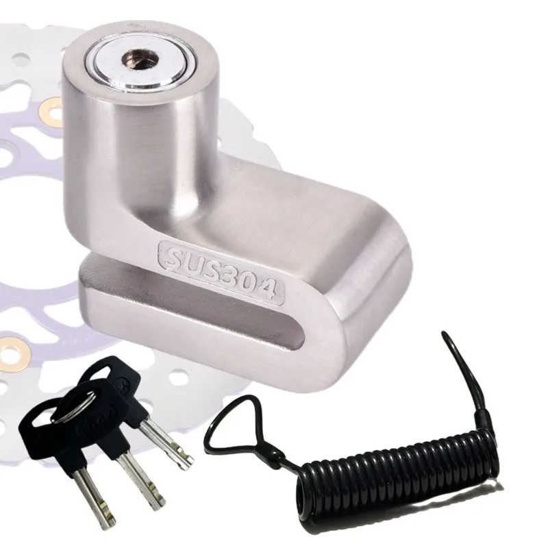 

Замок Falante из нержавеющей стали для мотоцикла, рулетки, велосипеда, коляски, скутера, тормозной дисковый замок 304 2032