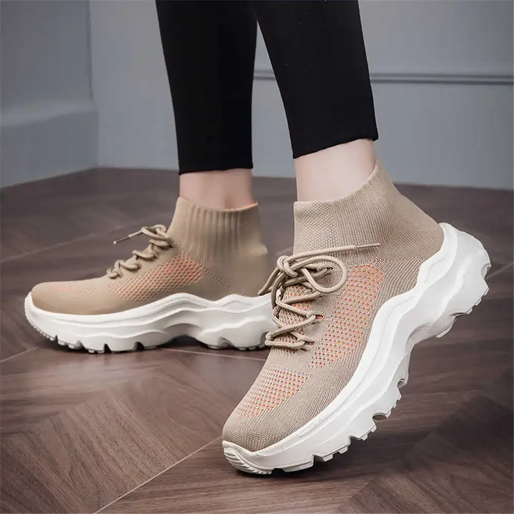 Scarpe Stringate In Cotone Marrone Stivali Da Donna 2024 Sneakers Alte Da Donna Sport Bassket Cosplay Comfort Sapa Boti Baskette Lofer