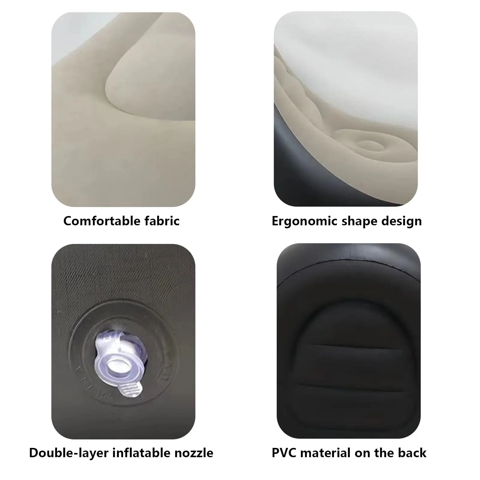 Inflatable Sofa Set New Inflatable Leisure Bean Bag Outdoor Foldable Recliner Bed Fluffy Seat Tatami Footstool Bedroom Chair