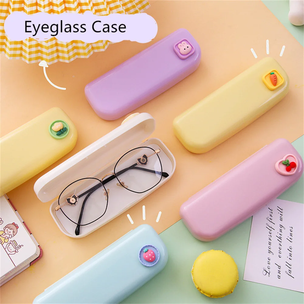 1Pc Cute Cartoon Fruit Eyeglasses Case Myopia Glasses Case Glasses Case  Storage Box Sunglasses Storage Box Eyewear Accessories