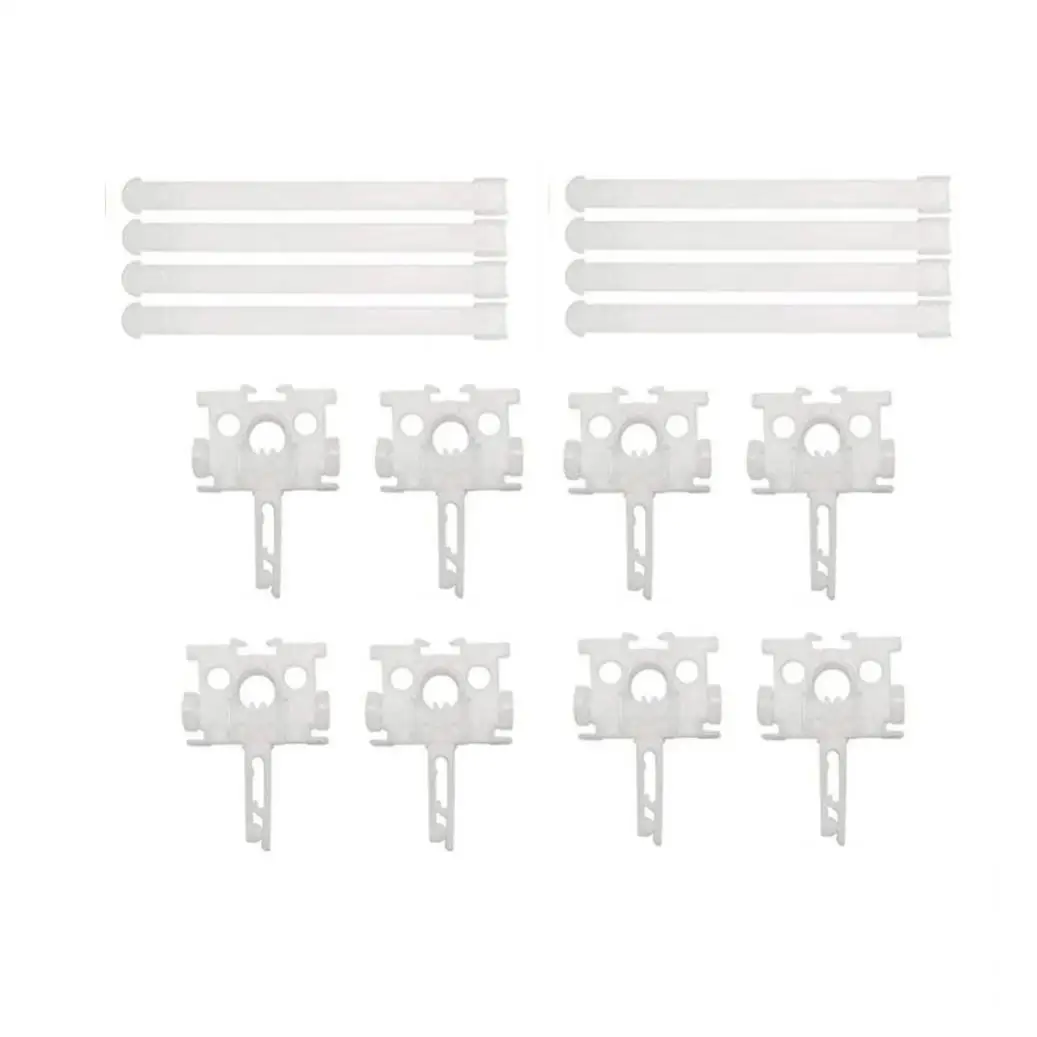 Support de réparation de volet Vertical blanc, 8 pièces, pour pièces de remplacement de rideau de fenêtre, accessoires