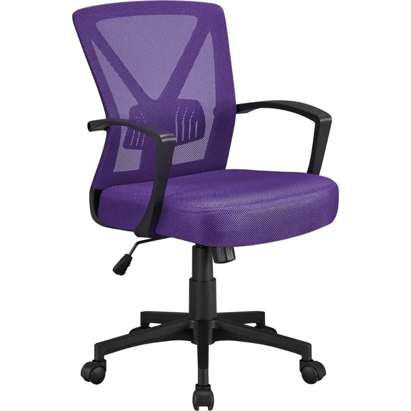 Adjustable Mesh Office Chair Mid Back Executive Chair with Wheels, Computer Chair modern ergonomic executive high back mesh office chair made in china silla gamer chair