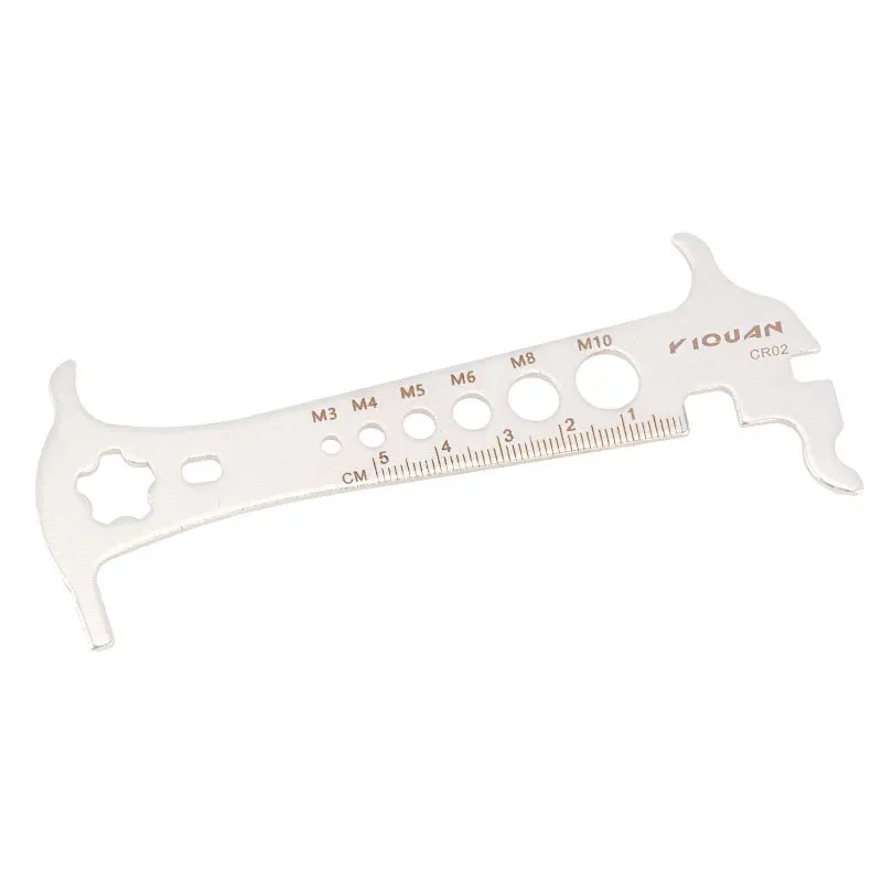 3 In 1 Stainless Steel MTB Bike Chain Wear Indicator Ruler Bicycle