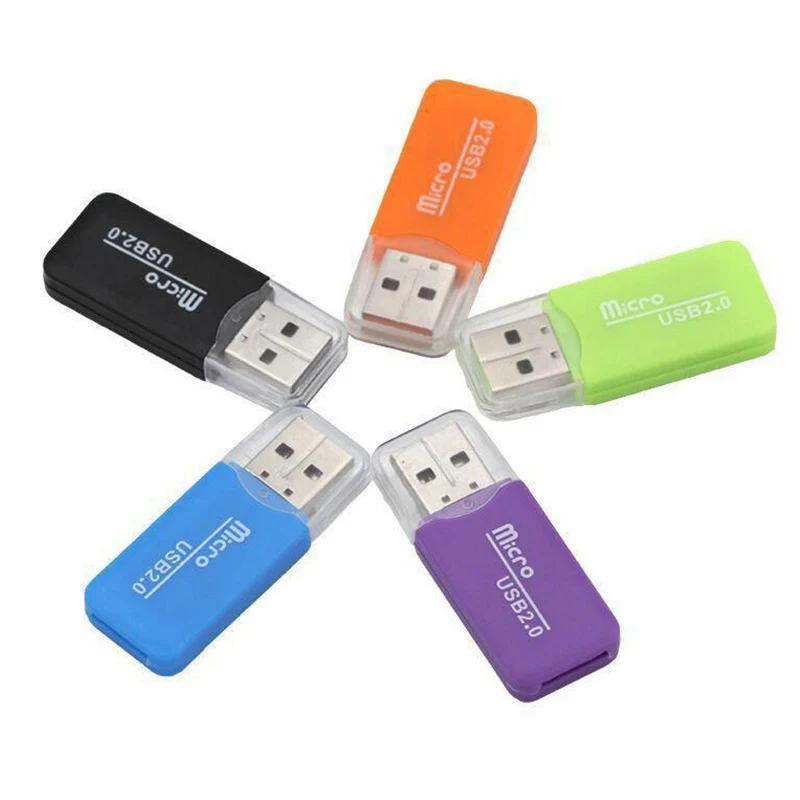 

Mini USB 2.0 Micro SD TF Card Reading Tool for PC Laptop Computer Windows Portable Plastic Memory Card Reader Adapter