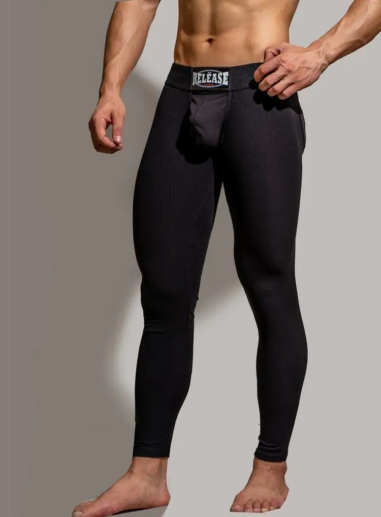 Collant Uomo Sexy Con Cavallo Aperto - Lucido, Nylon/Spandex, Per Intimo E Lingerie