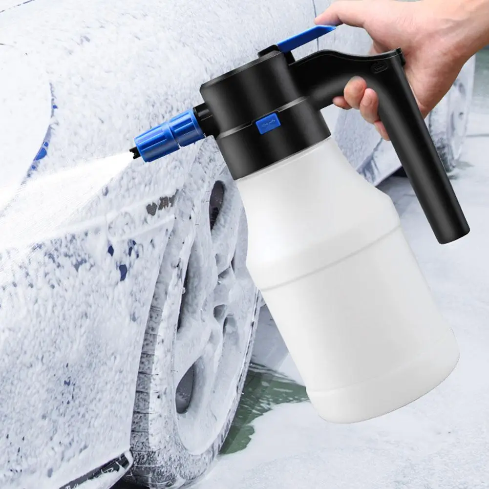 1.5L Electric Foam Sprayer Car Wash Endurance 30min Foam Lance Watering Can Acid Alkali Corrosion Resistant Foam Cleaner New