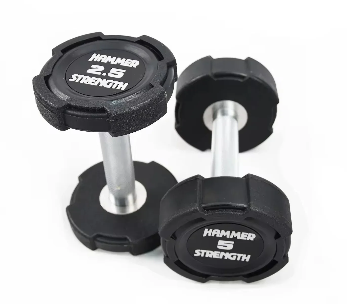 3010 Hammer Rubber Dumbbell