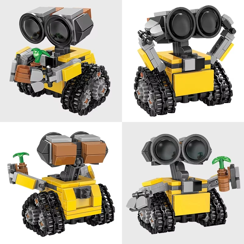 Robot Spaziale Mini MOC, Giocattolo da Costruzione, Modello Robot Tracciante, Personaggio Classico da Film di Fantascienza, Regalo per Bambini - immagine 2